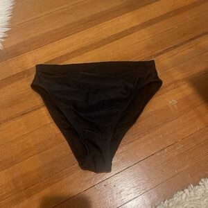 Target high waisted black bikini bottoms